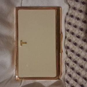 COPY - KATE SPADE ENAMEL BUSINESS CARD CASE HOLDER WITH T MONOGRAM